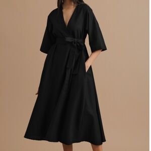 Turn Black Black Dahlia Flared Dress